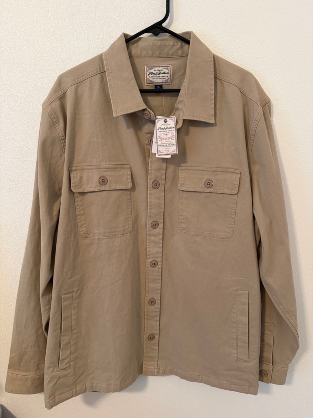 Flag and Anthem Khaki Tan Field Jacket
